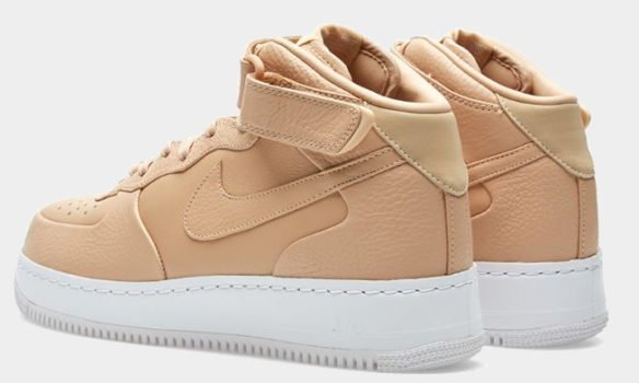 Фото Nike Lab Air Force 1 Mid бежевые - 3