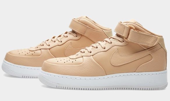 Фото Nike Lab Air Force 1 Mid бежевые - 2
