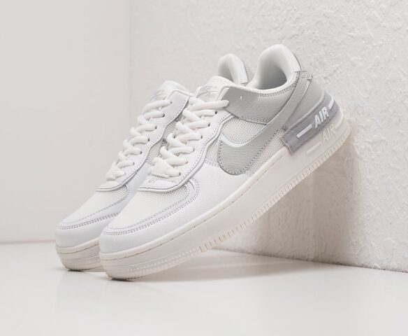 Nike Air Force 1 Shadow white-grey breathable