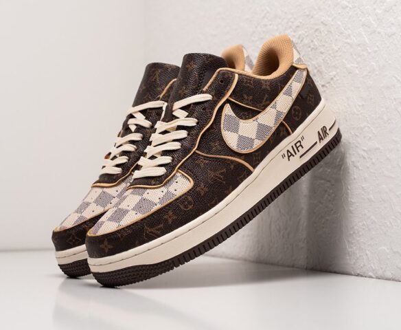 Louis Vuitton x Nike Air Force 1 Low brown