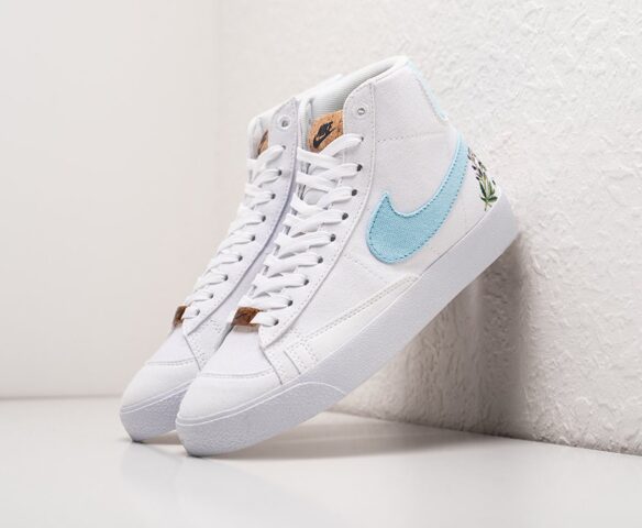 Nike Blazer Mid 77 textile белые