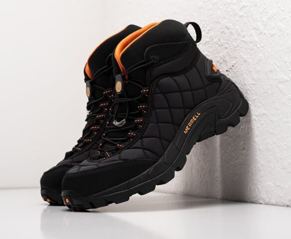 Зимние Ботинки Merrell textile mid black