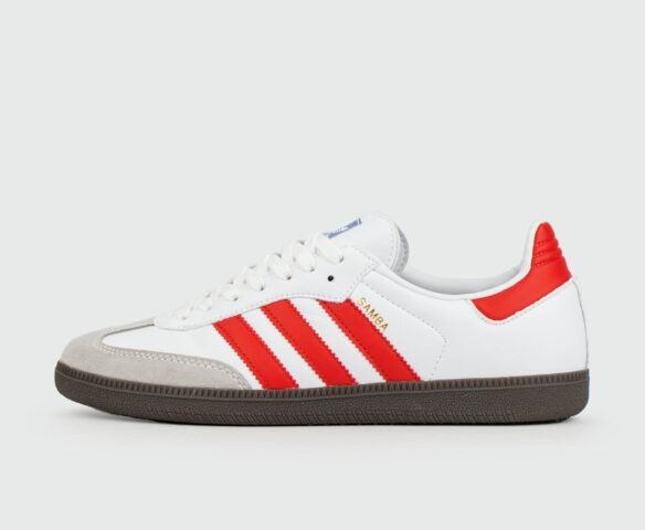 Adidas Samba OG White Red Str.