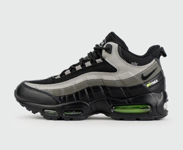 Зимние Nike Air Max 95 Grey Black / Green